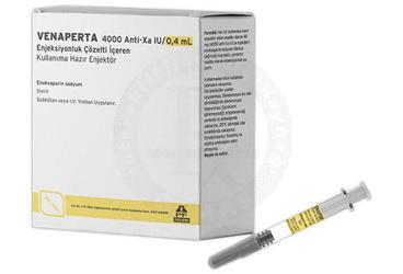 VENAPERTA 4000 ANTI-XA IU/0.4 ml enjeksiyonluk çözelti içeren kullanıma hazır enjektör (10 adet) kutu görseli