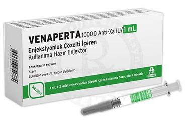 VENAPERTA 10000 ANTI-XA IU/1 ml enjeksiyonluk çözelti içeren kullanıma hazır enjektör (2 adet) kutu görseli