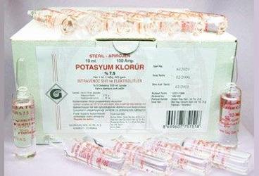 POTASYUM CHL %7.5 10 ml 100 ampül kutu görseli