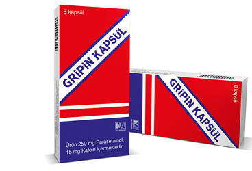 GRIPIN 8 kapsül kutu görseli