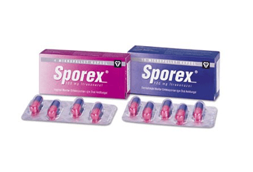 SPOREX 100 mg 28 mikropellet kapsül kutu görseli