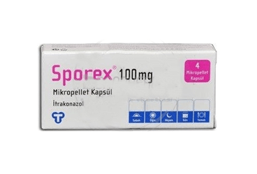 SPOREX 100 mg mikropellet kapsül (30 kapsül) kutu görseli