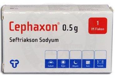 CEPHAXON IM 500 mg 1 flakon kutu görseli