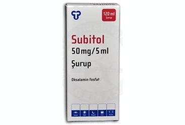 SUBITOL 10 mg 120 ml şurup kutu görseli
