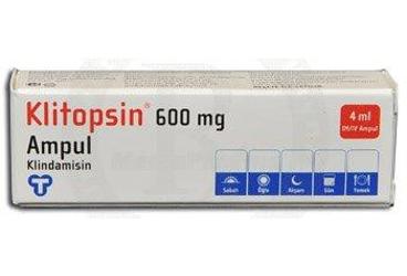 KLITOPSIN 600 mg 1 ampül kutu görseli