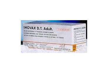 IMOVAX D.T ADULT 0.5 ml IM enjeksiyonluk süspansiyon içeren kullanıma hazır enjektör kutu görseli