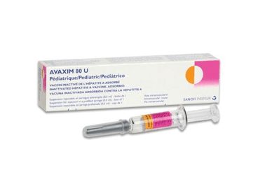 AVAXIM 80 U pediatrik 0.5ml IM enj.için susp. 1 kull.haz. enjektör kutu görseli