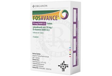 FOSAVANCE 70 mg/5600 IU 4 efervesan tablet kutu görseli