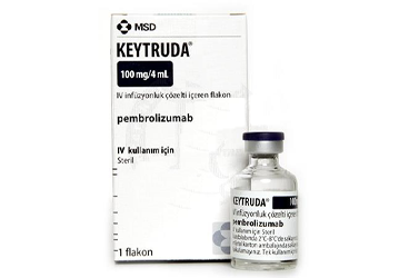 KEYTRUDA 100 mg/4 ml (25 mg/ml) infüzyonluk çözelti kutu görseli