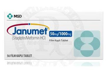 JANUMET 50/1000 mg 56 film kaplı tablet { Bayer } kutu görseli