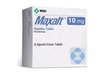 MAXALT 10 mg RAPIDISC 6 ağızda eriyen tablet kutu görseli