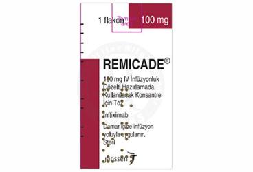 REMICADE 100 mg konsantre IV infüzyon çözeltisi hazırlamak için liyofilize toz içeren 1 flakon kutu görseli