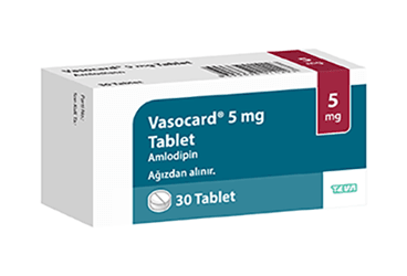 VASOCARD 5 mg 30 tablet { Teva } kutu görseli