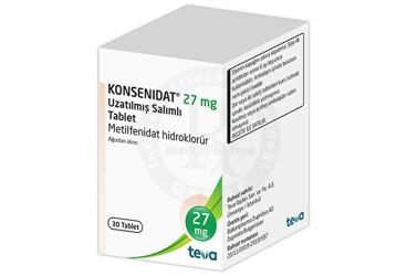 KONSENIDAT 27 mg uzatılmış salınımlı tablet (30 tablet) kutu görseli