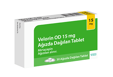 VELORIN OD 15 mg ağızda dağılan 30 tablet { Teva } kutu görseli