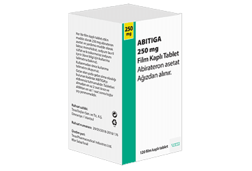 ABITIGA 250 mg film kaplı tablet kutu görseli