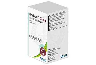 DASIKAM 20 mg film kaplı tablet (60 tablet) kutu görseli