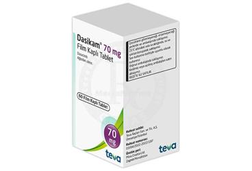 DASIKAM 70 mg film kaplı tablet (60 tablet) kutu görseli