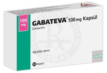 GABATEVA 100 mg 20 kapsül kutu görseli