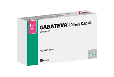 GABATEVA 100 mg 20 kapsül { Teva } kutu görseli