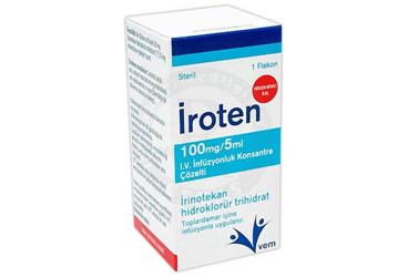 IROTEN 100 mg/5 ml konsantre infüzyon çözeltisi { Teva } kutu görseli