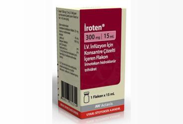IROTEN 300 mg/15 ml IV infüzyon için konsantre çözelti içeren flakon { Teva } kutu görseli