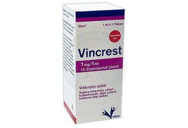 VINCRISTINE-TEVA 1 mg 1 flakon kutu görseli