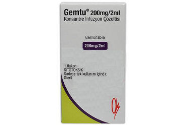 GEMTU 200 mg/2 ml konsantre infüzyon COZELTESI (1 flakon) kutu görseli