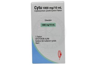 CYTU 1000 mg 10 ml enjeksiyonluk çözelti içeren 1 flakon kutu görseli
