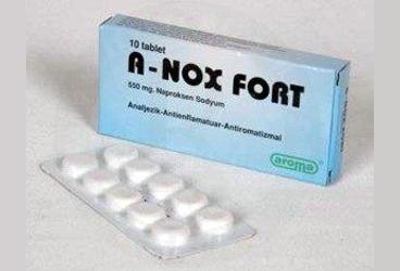 A-NOX FORT 550 mg 10 tablet kutu görseli