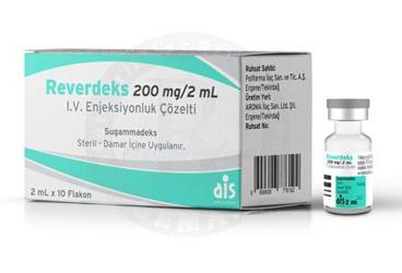 REVERDEKS 200 mg/2 ml I.V enjeksiyonluk çözelti kutu görseli