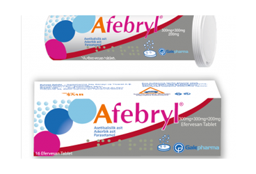 AFEBRYL 16 efervesan tablet kutu görseli