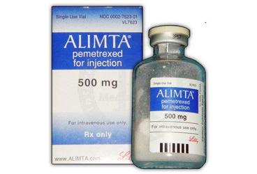 ALIMTA 500 mg inf. çöz. için toz içeren 1 flakon kutu görseli