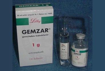 GEMZAR 1 gr IV enjektabl flakon kutu görseli