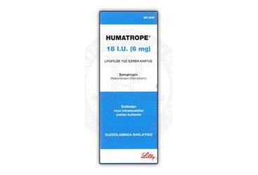 HUMATROPE 18 IU (6 MG) liyofilize toz içeren kartuş kutu görseli