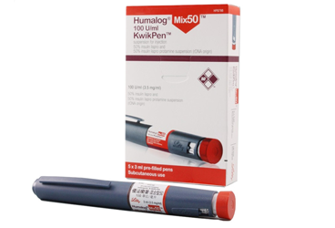 HUMALOG MIX 50 100IU/ml süspansiyon içeren kartuş(3 ml/5 kartuş) kutu görseli