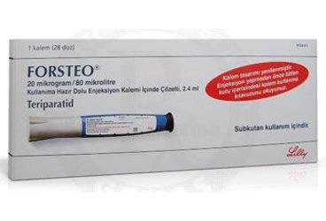 FORSTEO 20 mcg/80 MCL kullanıma hazır dolu enj. kalemi içinde çözelti 2.4 ml kutu görseli