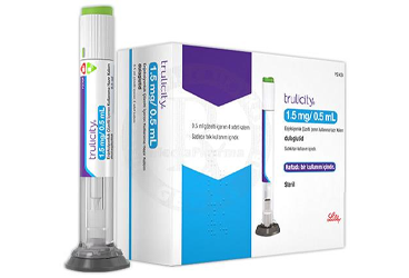 TRULICITY 1.5 mg/0.5 ml kullanıma hazır enjeksiyonluk çözelti içeren 4 kalem kutu görseli
