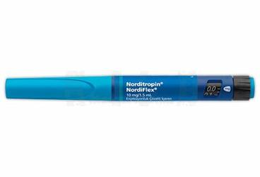 NORDITROPIN NORDIFLEX 10 mg/1.5 ml enjeksiyonluk çözelti içeren kullanımahazır kalem kutu görseli