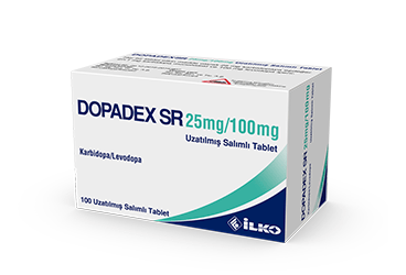 DOPADEX SR 25 mg/100 mg uzatılmış salımlı 100 tablet kutu görseli