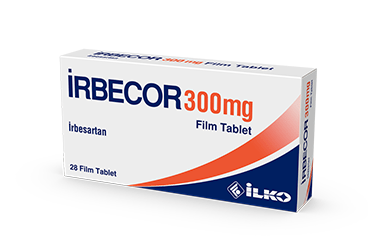 IRBECOR 300 mg 28 film kaplı tablet kutu görseli
