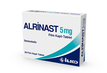 ALRINAST 5 mg 20 film tablet kutu görseli