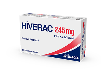 HIVERAC 245 mg 30 film kaplı tablet kutu görseli