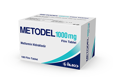 METODEL 1000 mg 100 film tablet kutu görseli
