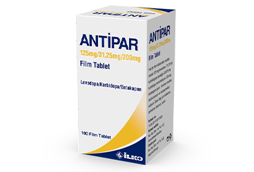ANTIPAR 125/31.25/200 mg 100 film kaplı tablet kutu görseli