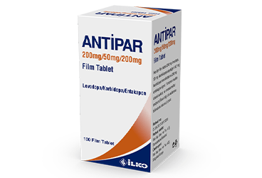 ANTIPAR 200/50/200 mg 100 film tablet kutu görseli