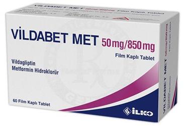 VILDABET MET 50 mg/850 mg film kaplı tablet(60 tablet) kutu görseli