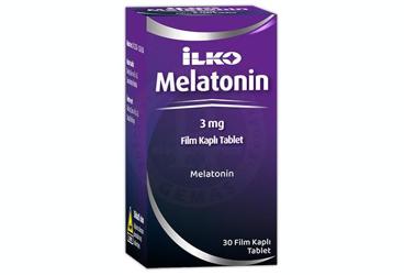 ILKO MELATONIN 3 mg film kaplı tablet (30 tablet) kutu görseli
