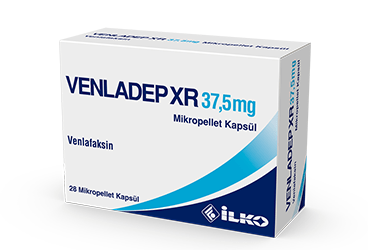 VENLADEP XR 37.5 mg 14 mikropellet kapsül kutu görseli