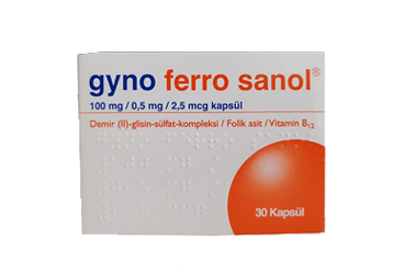 GYNOFERRO SANOL 30 kapsül {Melusin} kutu görseli